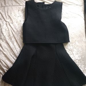 Maje NWT peplum textured mini dress
